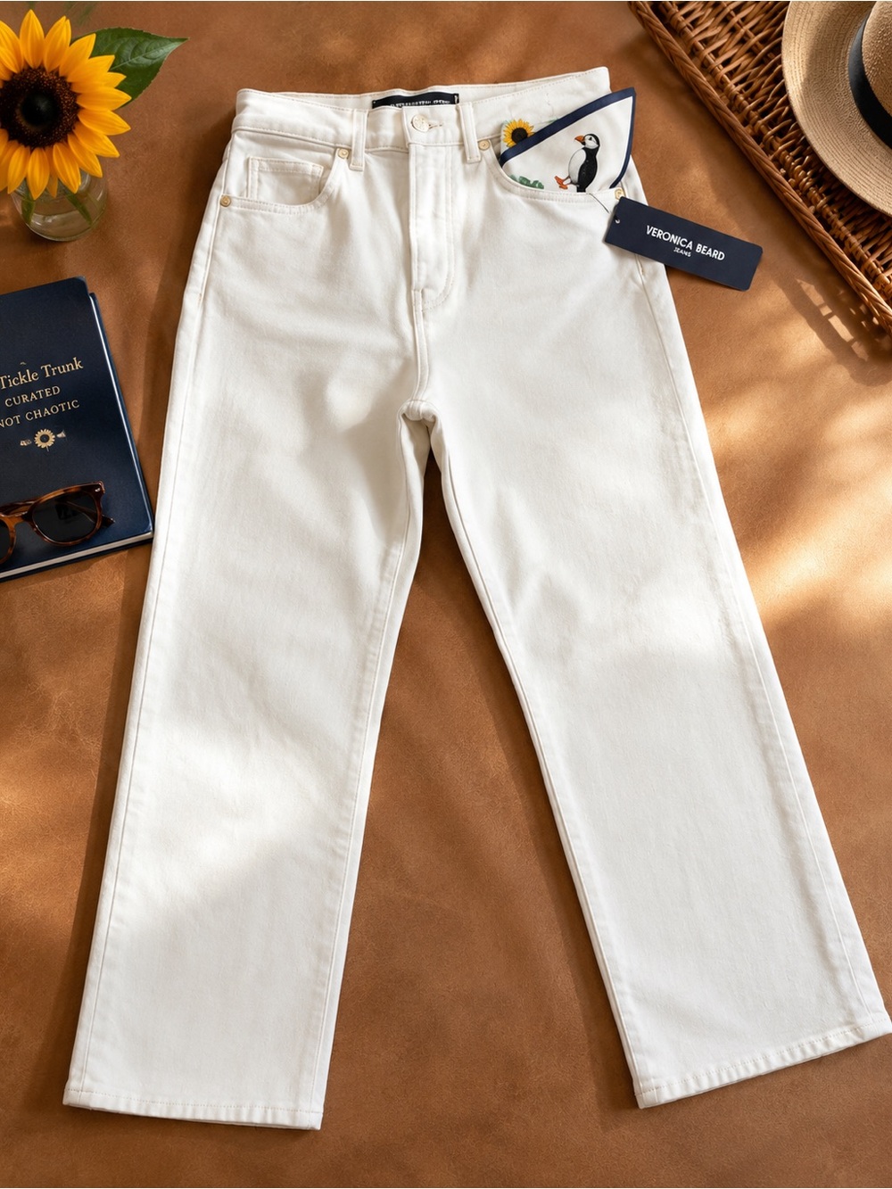 Veronica Beard Dylan Ankle High Rise Straight Jeans — NWT — Size 27